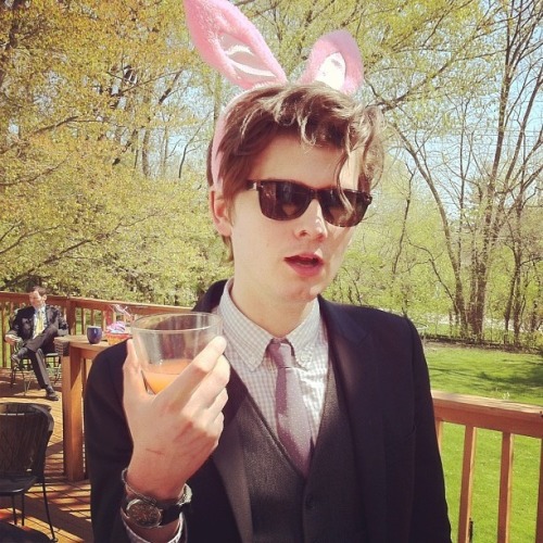 hannibalgoldstarr:Band boys in bunny ears.