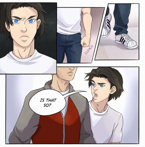 intunesomeday:My boy Jonah has a pretty intense glare, hahah. These are parts of two pages of the co