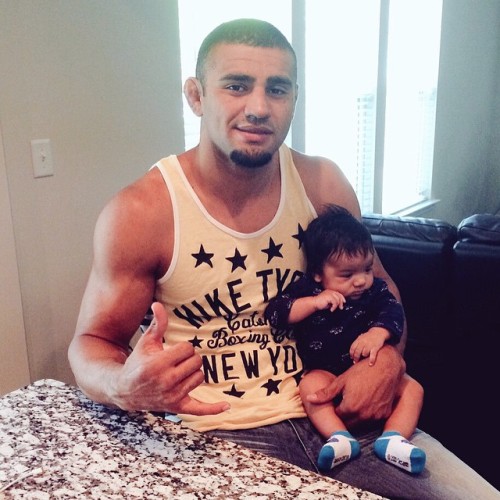 Post training with my boy! Rocking a real boxer’s shirt @miketyson! :) ⚡️