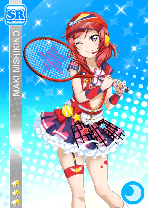 Muse Tennis Set SRs Part 1Nishikino Maki -  テニス経験者 (Perfect Lock)Sonoda Umi -  一緒に練習！(Stamina)