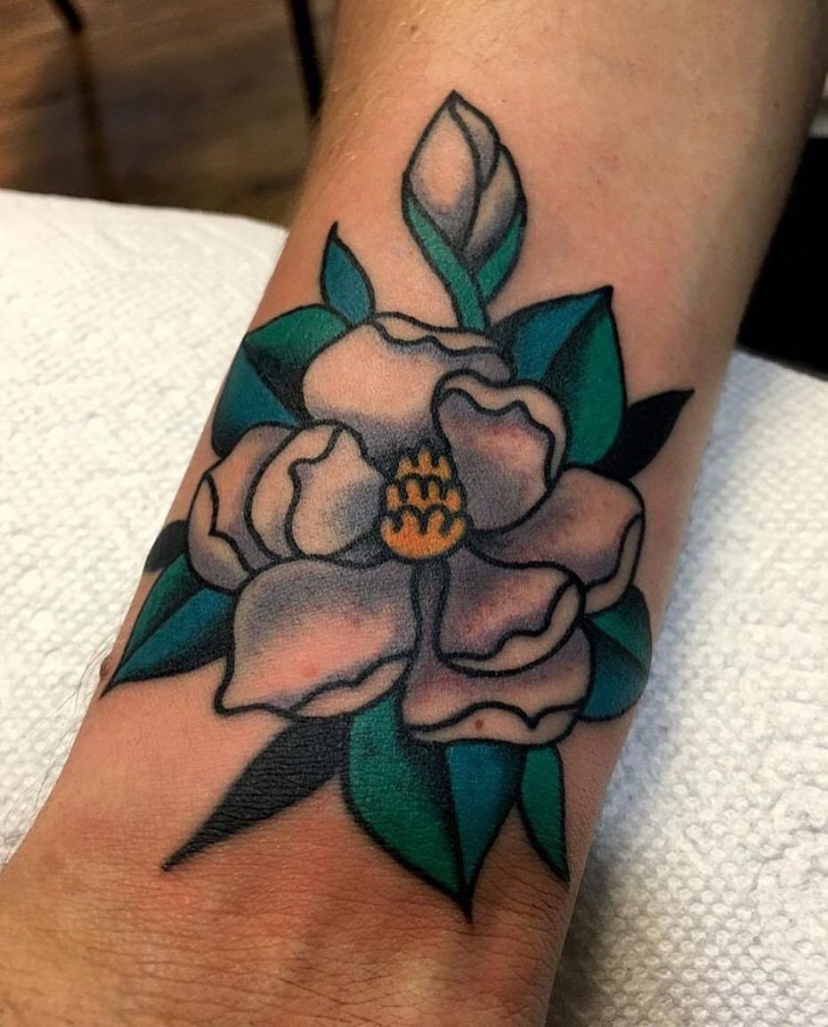 Delicate Magnolia tattoo by Lozzy Bones  Tattoogridnet