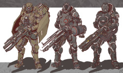 cyberclays:   Heavy Soldiers  - by  Elijah McNeal  More from the same series on my tumblr [here]  