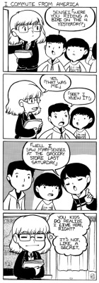 cubewatermelon:  Let’s Speak English #61!Some of the youngest kids actually have the vague concept that we go home to our native countries every night. Older kids know better of  course, but it’s still quite a shock to see us walking around town like