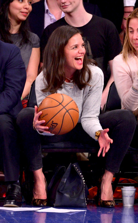 Katie at the Knicks game