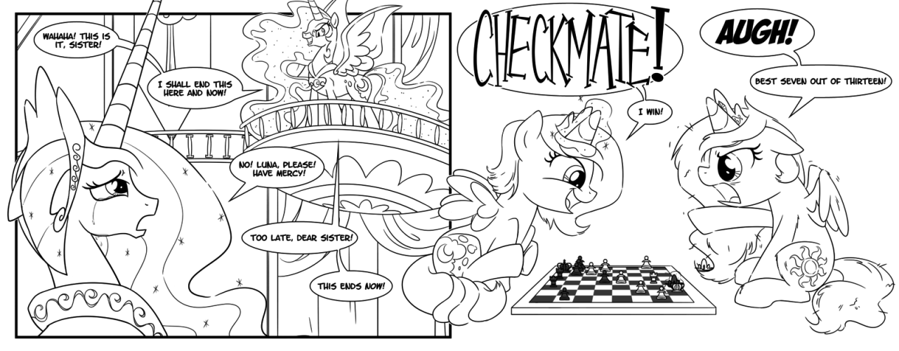 mylittlefilly:  Checkmate by ~SketchyJackie  Tia an Lulu #001: CheckmateTwo colossal