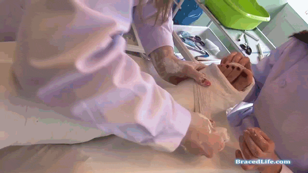 Sexy female Patient is put in a two long leg casts (GIF Set)Source: http://what-is-a-medical-fetish.tumblr.com/tags: