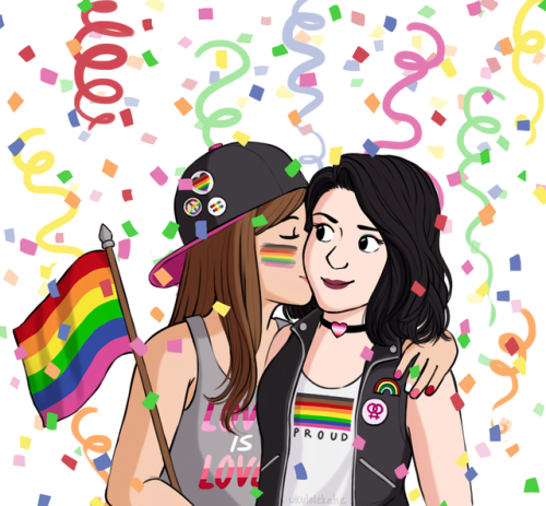ukulelekatie: Hollstein at Pride  ❤️  Happy Pride Month, everybody!