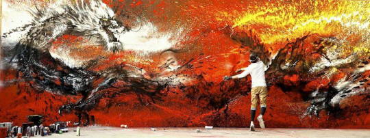 XXX Breath-Taking Massive Graffiti Mural of a photo