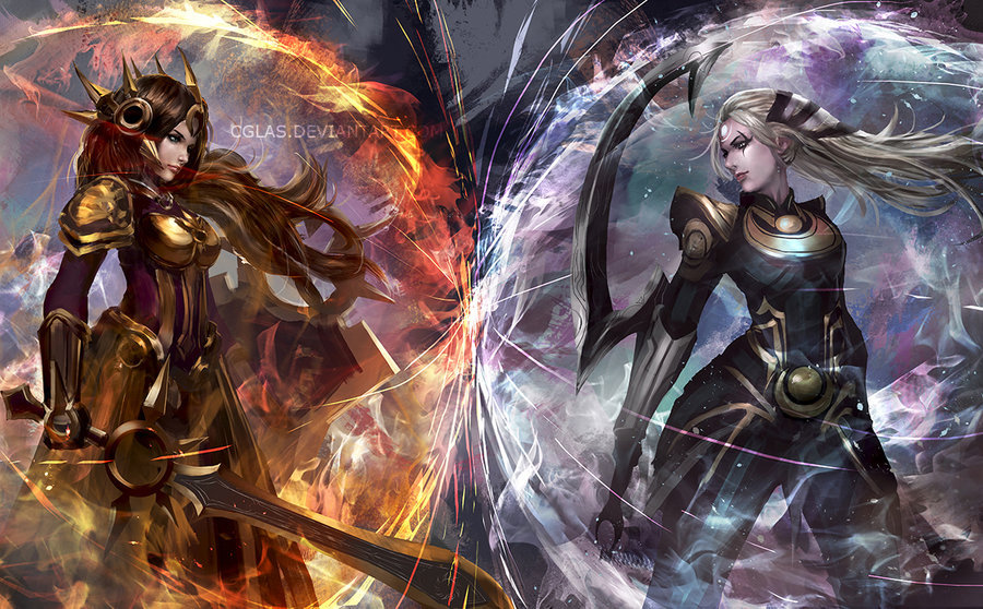 Sun and moon by CGlas 