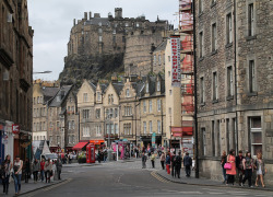 apingaround:  The Grassmarket and the Castle on Flickr.