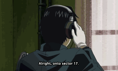 dearmrsawyer: fma meme | six scenes {4/6} - Roy and Riza on the radio