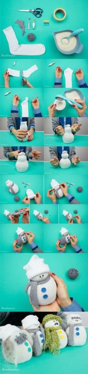 diy-and-crafts-awesomeness - Muñeco de navidad co … Saved from -...