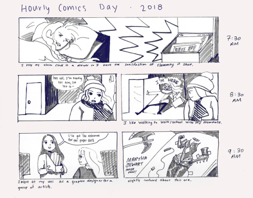 i actually drew for hourly comics day this year (as a project for a class)