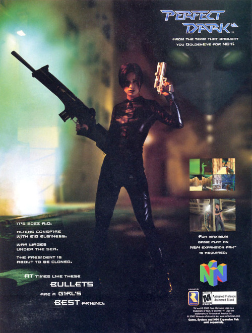 videogameads: PERFECT DARKRareNintendo 642000 Source: pixel2pixel.wordpress.com Ask me anything!