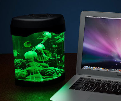 awesomeshityoucanbuy:  Desktop Jellyfish AquariumEscape the stress of everyday life