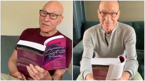 laughingsquid:  Sir Patrick Stewart Reads One Shakespeare Sonnet Each Day In Order to Keep the Doctor Away