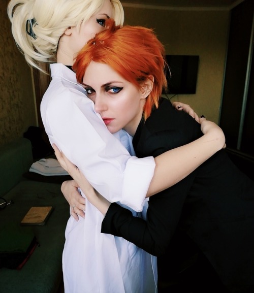 I’m here for you./sorry, Moicy is my favourite ship/ aoi_hanna as Moira, me as Mercy