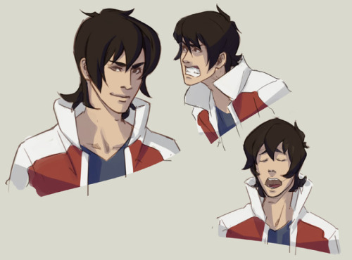 Starting the day with some warmup sketches of Keith from Voltron. 