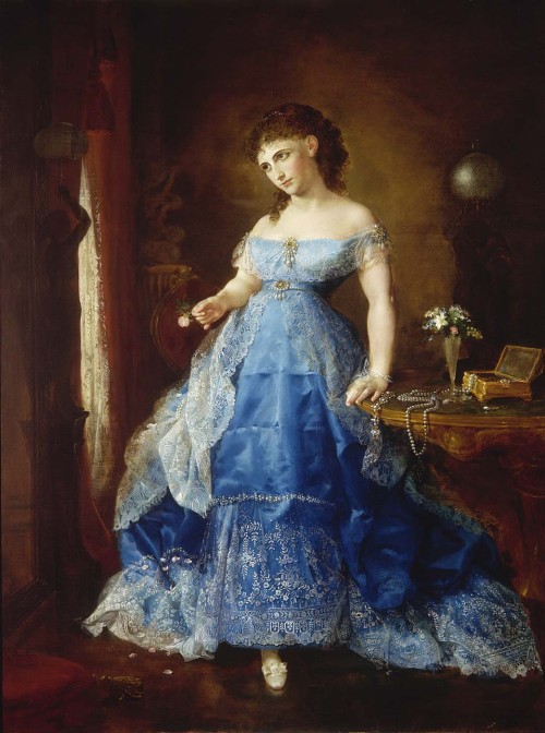 fashionandcostumes: We Both Must Fade (1869) by Lilly Martin Spencer