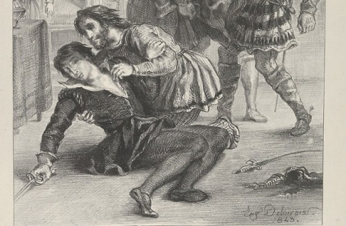 carpenters3:alexandre séon, lamentation of orpheus, 1896eugene delacroix, death of hamlet, 18