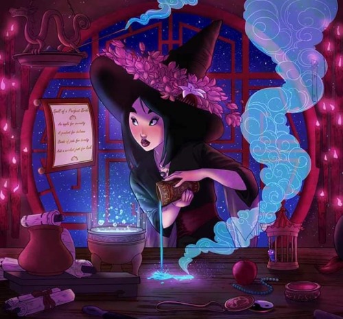 Witchsona Disney Princesses by ArtCrawl.