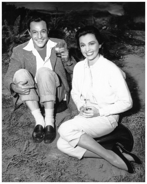 Gene Kelly and Cyd Charisse on the set of Brigadoon (1954)PS: This is the movie that started it all 
