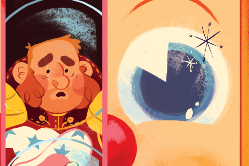 cerigg:here’s my piece for @theadventurezine! I don’t know why Tres Horny Boys look so worried?