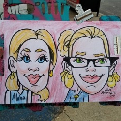 Caricature done at Dairy Delight.  Summer