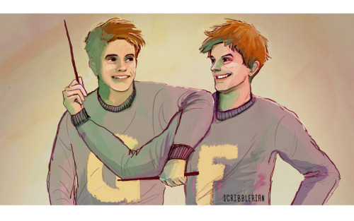 George and Fred by scribblerian