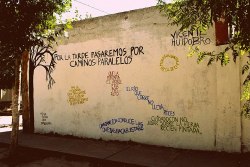 accionpoeticaenchile:  “Por la tarde pasaremos por caminos paralelos”Homenaje a Huidobro.La Granja 