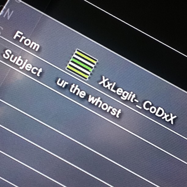 Guise, I&rsquo;m the whorst. 😢 Hahah #psn #funny #message #lol #ps3 #mwd #callofduty