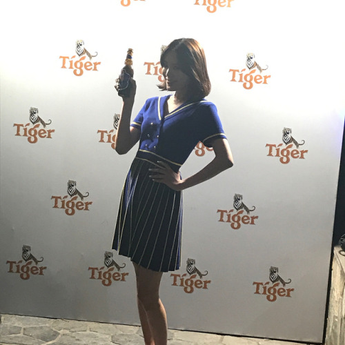 170616 Lizzy, Leeteuk and Kim Dongjun @ Tiger Beer event