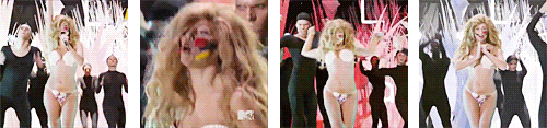 :  Lady Gaga performing “Applause” for the first time in the 2013 MTV VMA 