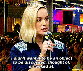 andthwip:Brie Larson on the impact of Captain Marvel.
