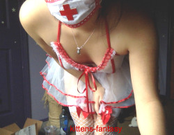 kittens-fantasy:  I got a nurse outfit! 