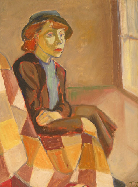 huariqueje:Self- Portrait   -   Tove JanssonFinnish, 1914-2001Oil on canvas, 42 x 32.5 cm