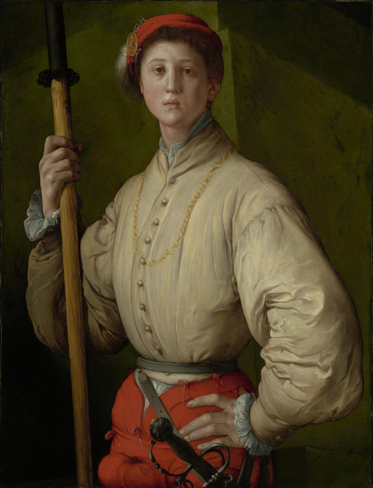 Pontormo (Jacopo Carucci or Carrucci, 1494 - 1557), Alabardiere (Portrait of a Halberdier), 