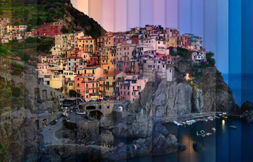Chromatic Symphony Manarola by Lee Sie Initially I was here to capture the gorgeous view of Manarola