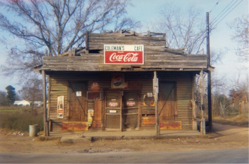 William Christenberry, Coleman’s Café. Greensboro, Alabama, 1971