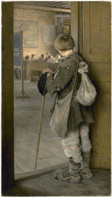 quisestistequivenit:  Nikolai Bogdanov-BelskyAt the School Door 1897 