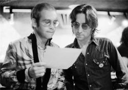 soundsof71: Elton John & John Lennon