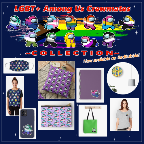 Like Among Us? Check out my new LGBT+ Crewmates Collection!Individual product links:Gay: https://tin