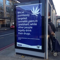 oate:marcusblaque:Somewhere in London, an activist group have put these up about the British police..  and just to clarify for non-londoners, the lewisham/catford area has the largest black-british population of any other UK borough