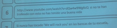 smileyrosalol:lindseybluth:for my spanish homework we had to translate a bunch of fake tweets and one of them was thisbefore any of use even bother translating we’re like hmm, wonder what that video isso we type it in and sure enoughturns out the tweet