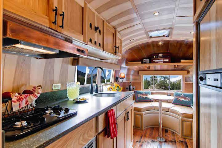 mymodernmet:  1950s Airstream Trailer Restored as Modern Mobile Home with Cozy Wood