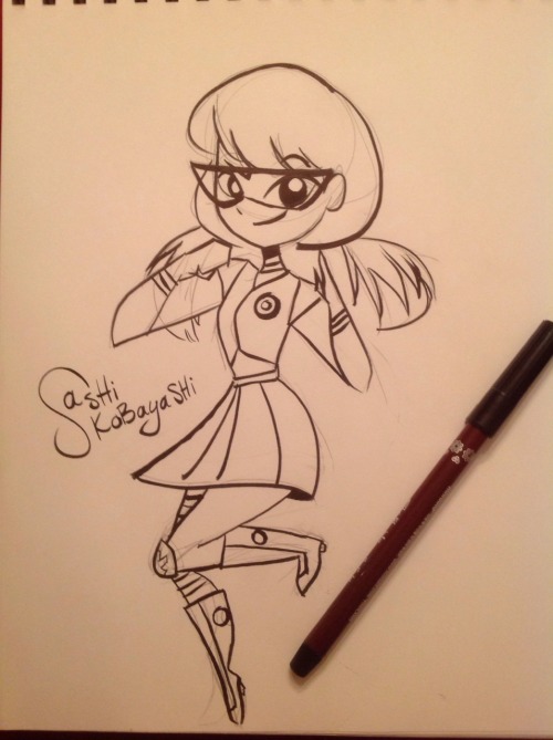 So For Inktober I Decided On Doing The Awe Inspiring And Highly Lethal Sashi Kobayashi. Seriously This