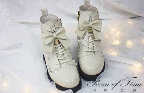 lolita-wardrobe: 2nd Round Preorder: 【-The Far Side of the Starry Sky-】 Lolita Boots◆ Time-proven To