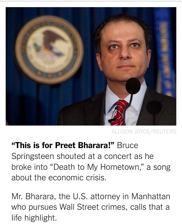 “This is for Preet Bharara!”