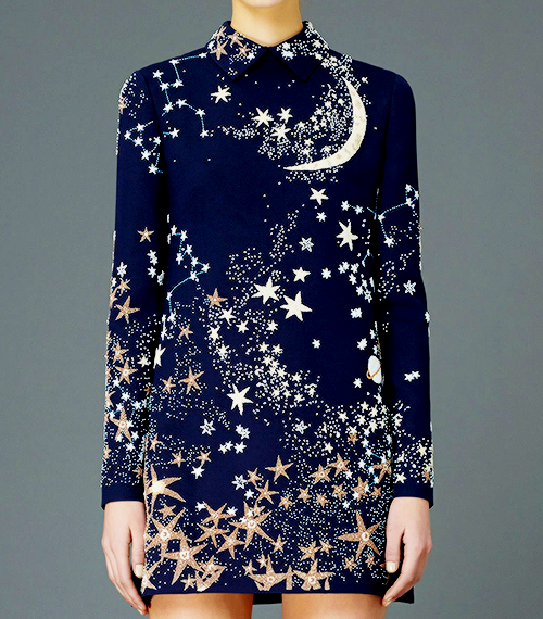 fashion-runways:  VALENTINO Pre-Fall 2015 — Galaxy details 