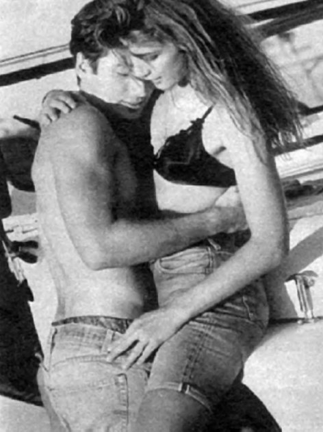 David Duchovny and Suzanne Lanza by Andrea Blanch for Stern Magazine, 1989
